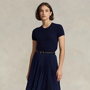 Bruce Field Femme Short Sleeve Wool Sweater Quiet Luxury Old Money Minimalist